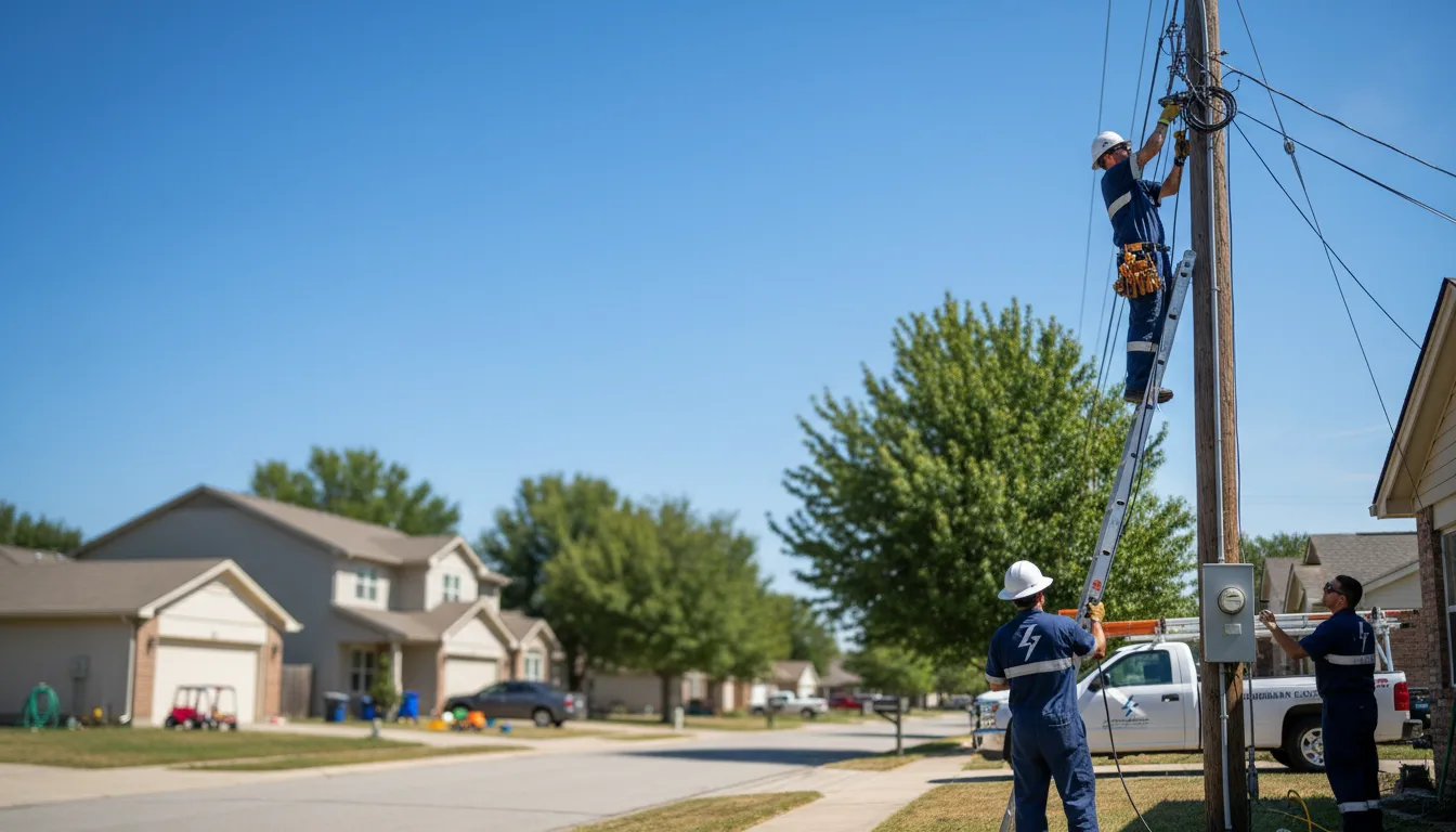 Residential electrician providing installation services in Oriental, NC